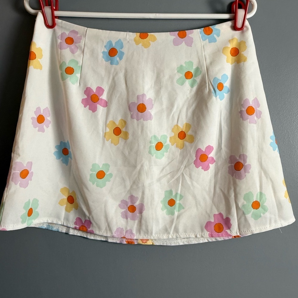 Princess Polly XX Mishka Floral Daisy Miniskirt Sz  8